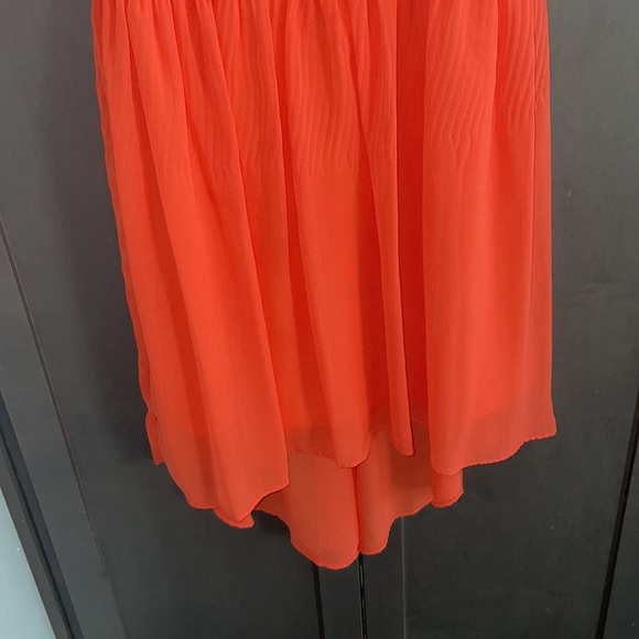 Iz Girl size 16 sleeveless dress high low front to back spring orange Easter - Picture 4 of 5